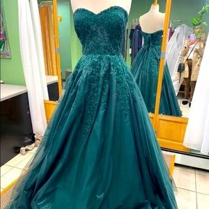 Jovani Ballgown Prom Dress Corset Tied Back
